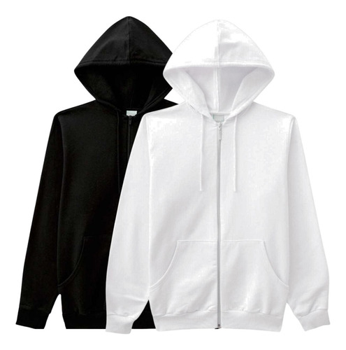 Kit 2 Blusas Jaquetas Moletom Masculino Flanelado Malwe