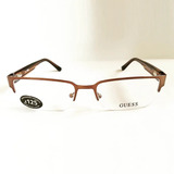 Lente Óptico Guess Gu1875 Semi Al Aire Square Brown Orange L