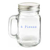 Vaso Tarro Mason Jar Vintage Con Tapa (6piezas)