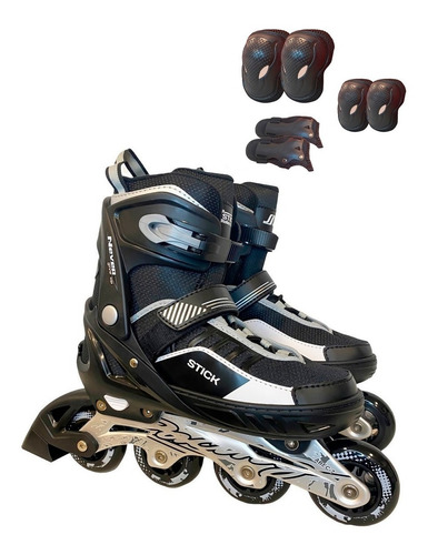 Rollers Patines Extensibles Abec9 + Bolso + Protecciones Kit