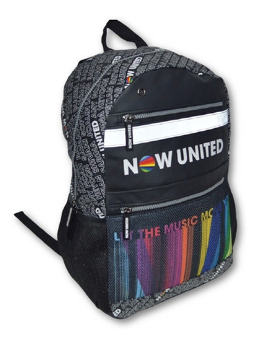 Mochila Now United Oficial Nu3258 - Clio Preto