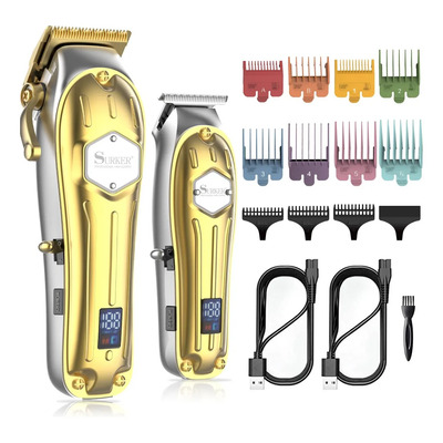 Kit Cortadora Y Recortadora De Cabello Surker Sk1616 Pro Dorado | Envío gratis