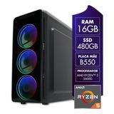 Pc Gamer Ryzen 5 5600g 16gb Ssd 480gb Certox Stream 1037