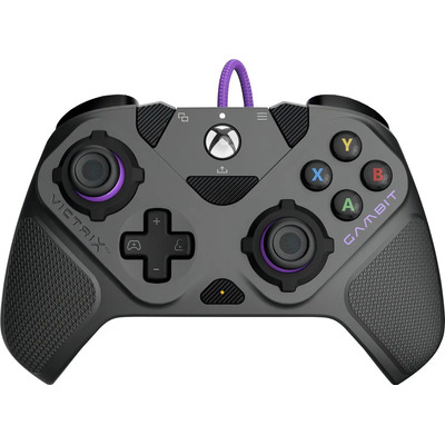Control Con Cable Pdp Victrix Gambit Para Xbox Y Pc Windows Color Negro | Envío gratis