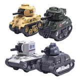 Ai-fun 4pcs Mini Tank Pull Back Modelo De Tanque De Juguete 