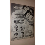 P283 Clipping Publicidad Crema De Afeitar Gillette Año 1971