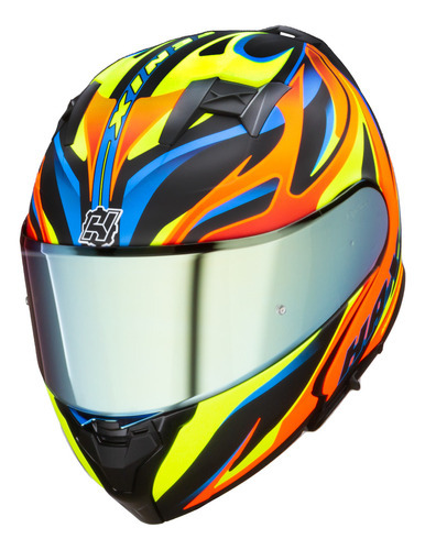 Casco Amatista Fenix Nar/ama/azul Xl Hax Abatible