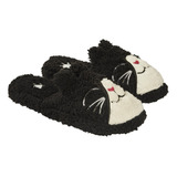 Pantufla Para Dama Modelo Gato Toalla Moda Felpa Peludo