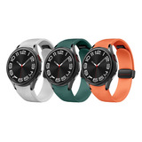 3 Correas 20mm Para Samsung Galaxy Watch 6 5 4 Classic 5 Pro