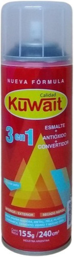 Pintura Esmalte Sintético En Aerosol Kuwait V Colores 240cc 