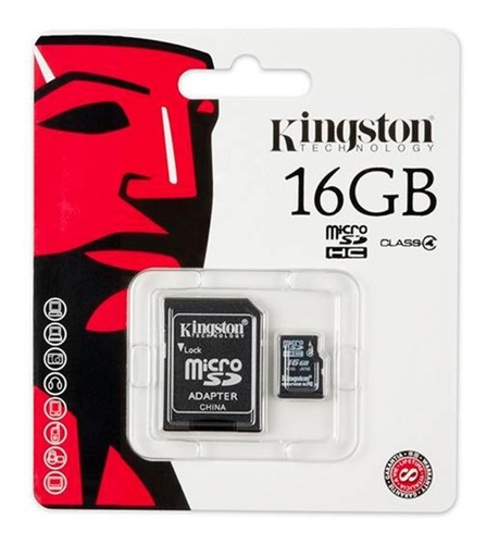 Memoria Micro Sd 16gb + Adaptador Kingston Acc Amovil