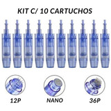 10 Agulhas Cartucho Caneta Dermapen 12 36 Nano Kit