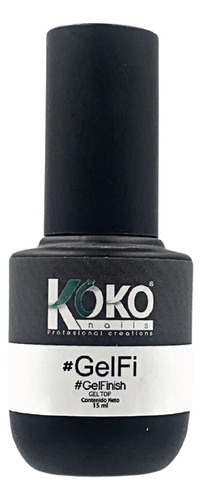 Gel Top Coat Finish, #gelfi Esmalte Para Uñas. Koko Nails