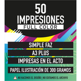 50 Impresiones Color A3+ Simple Faz En El Acto