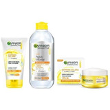 Kit Skin Active Garnier: Gel, Crema, Agua Micelar.