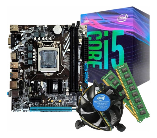 Kit Placa Mãe + Intel Core I5 4º 1150 Ram 8gb Ddr3 + Cooler