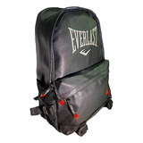 Mochila Escolar Everlast Reforzada Porta Notebook Negro 14lt