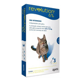  Revolution  6% Gatos Até 7,5 Kg Com 3 Pipetas  Original 