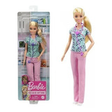 Barbie Profesiones Carrera Enfermera 30 Cm Mattel