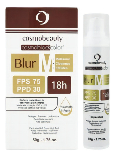Blur M Fps75 Natural Proteção 18h Melasma Cloasmas Efelides