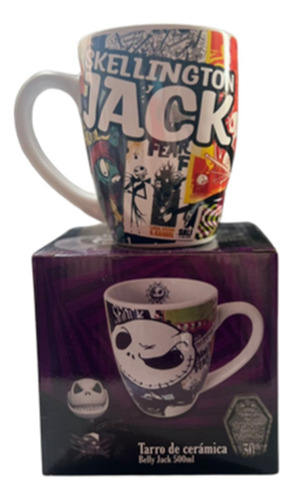 Taza Jack Skellington Regalo Tarro El Extraño Mundo Jack