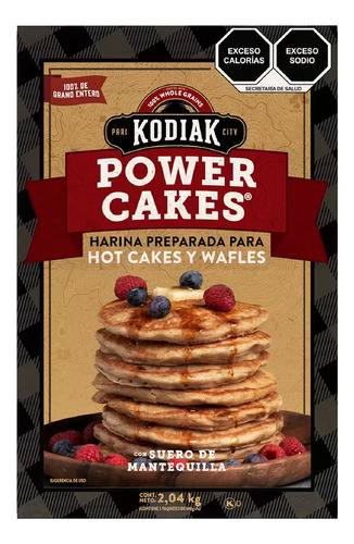 Harina Para Hot Cakes Y Waffles Kodiak Con Proteína De 2 Kg