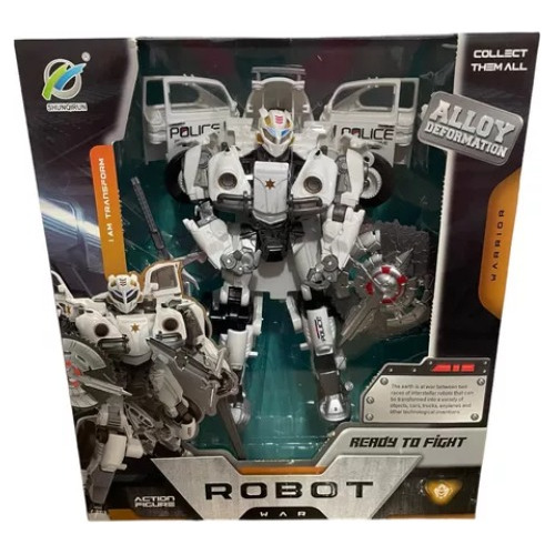 Robot Transformers 28x22cm War Carro Policia 339-89