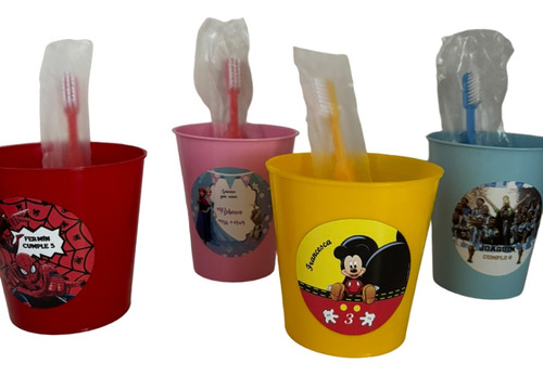 30 Souvenirs Cepillos De Dientes + Vaso Personalizado