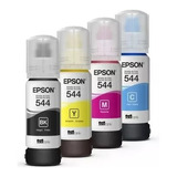 Tinta Epson T544 Original 70 Ml X4 Colores 544 L3110 L3150