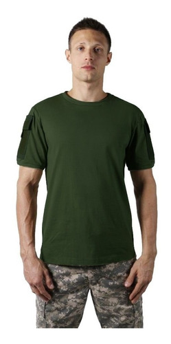Camiseta T-shirt Militar Masculina Ranger Bélica Verde