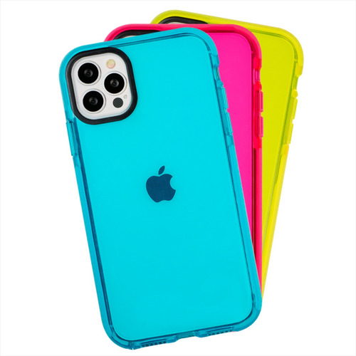 Funda Para iPhone Antigolpes Uso Rudo Colors Borde Reforzado