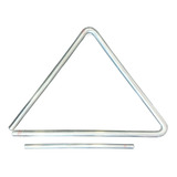 Triangulo M.music Forrozao 30cm Aluminio Shop Guitar 