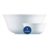 Set X7 Pzs Ensaladera Bowl Vidrio Templado Luminarc Everyday