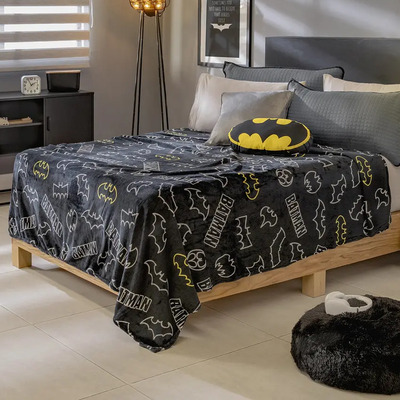 Cobertor Matrimonial Negro Piñata 100% Poliéster Lavable Batman | Envío gratis