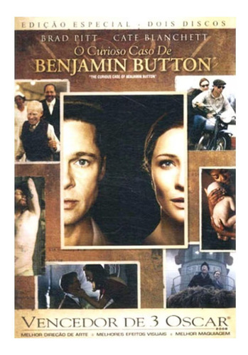 Dvd Duplo O Curioso Caso De Benjamin Button (lacrado)