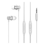 Audifonos Manos Libres Lenovo In Ear Hf130 Metal Blancos