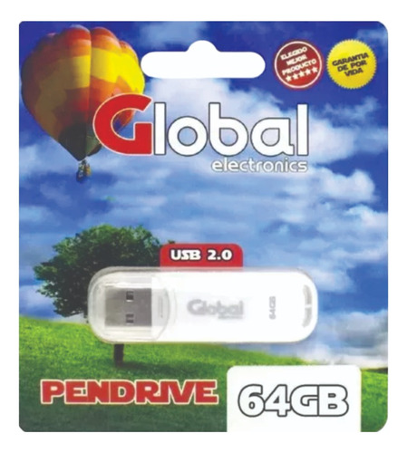 Pendrive Global Pen2 - 64 Gb Usb 2.0 Con Capuchón