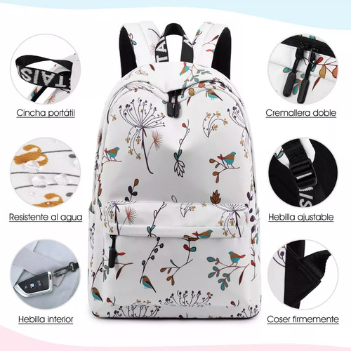 Mochila Para Mujer, Bolsa De Hombro Antirrobo