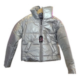 Campera Puffer Metalizada 