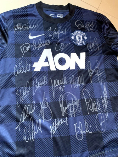 Camiseta Manchester United 2012/2013 Autografada Pelo Elenco