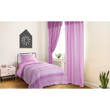 Cortinas Juego 2 Paños Infantil Jean Cartier Mandala Violeta