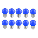 Lámpara Lamparita Foco Led Guirnalda Gota 1w Colores X 10u