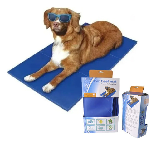 Manta Mat Gel De Frio Refrescante Mascotas Xxxl 120x80 Cms 