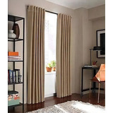 Cortina Blackout Textil Cubre 100% Bloquea Paso Luz Dkama F Color Beige