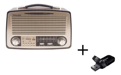 Radio Philco Retro Vintage Bluetooth  Usb Led + Regalo