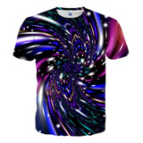 Neemanndy Galaxy Shirts Poleras Unisex Con Estampado 3d Ca