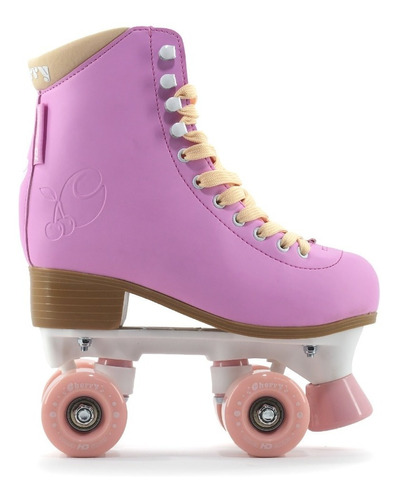 Patins Quad Hd Inline Cherry Tradicional Rosa + Brinde