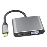 Adaptador Hub Usb 3.0 Usb C Para Samsung Hdmi Vga Carregador