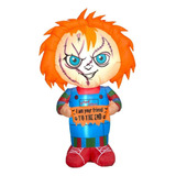 Inflable De Chucky Con Iluminación - Adornos Para Halloween