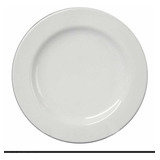 12 Platos Trinche 27 Cm De Porcelana Blanca Para Restaurante